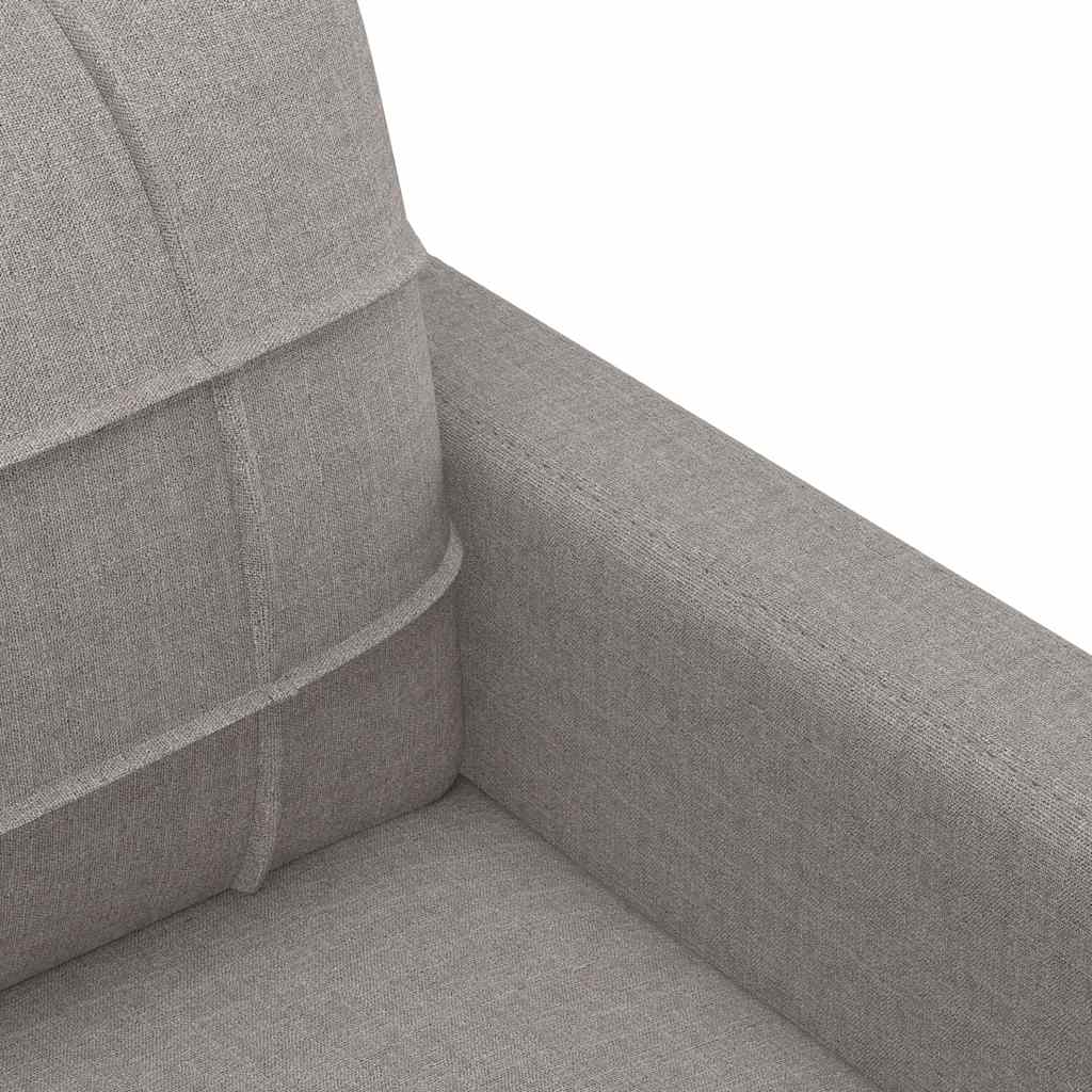 Canapé à 2 places Taupe 120 cm Tissu - XIOS