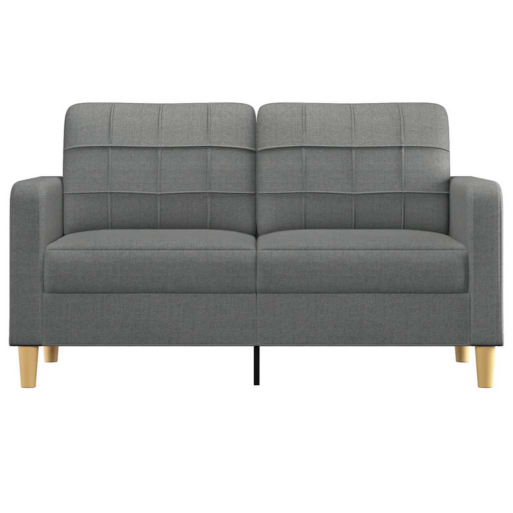 Canapé à 2 places Gris foncé 140 cm Tissu - XIOS