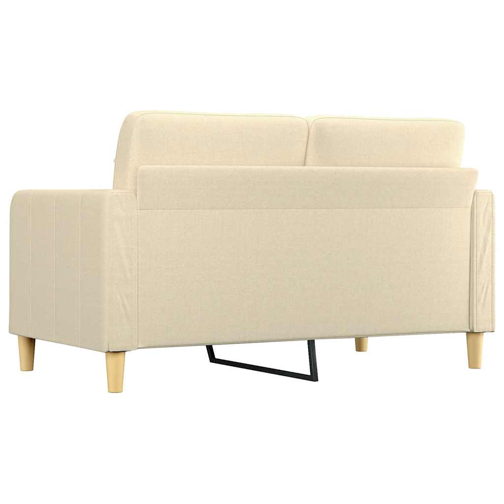 Canapé à 2 places Crème 140 cm Tissu - XIOS