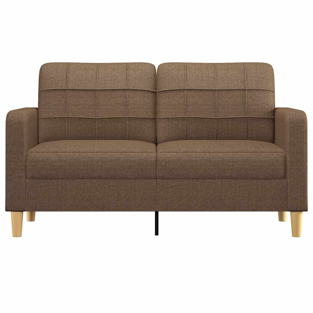 Canapé à 2 places Marron 140 cm Tissu - XIOS