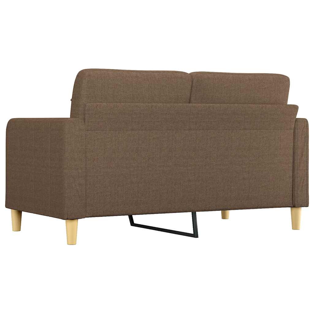 Canapé à 2 places Marron 140 cm Tissu - XIOS