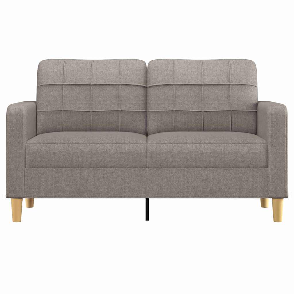 Canapé à 2 places Taupe 140 cm Tissu - XIOS