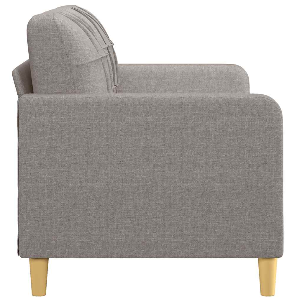 Canapé à 2 places Taupe 140 cm Tissu - XIOS