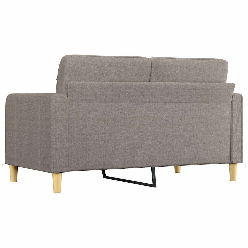 Canapé à 2 places Taupe 140 cm Tissu - XIOS