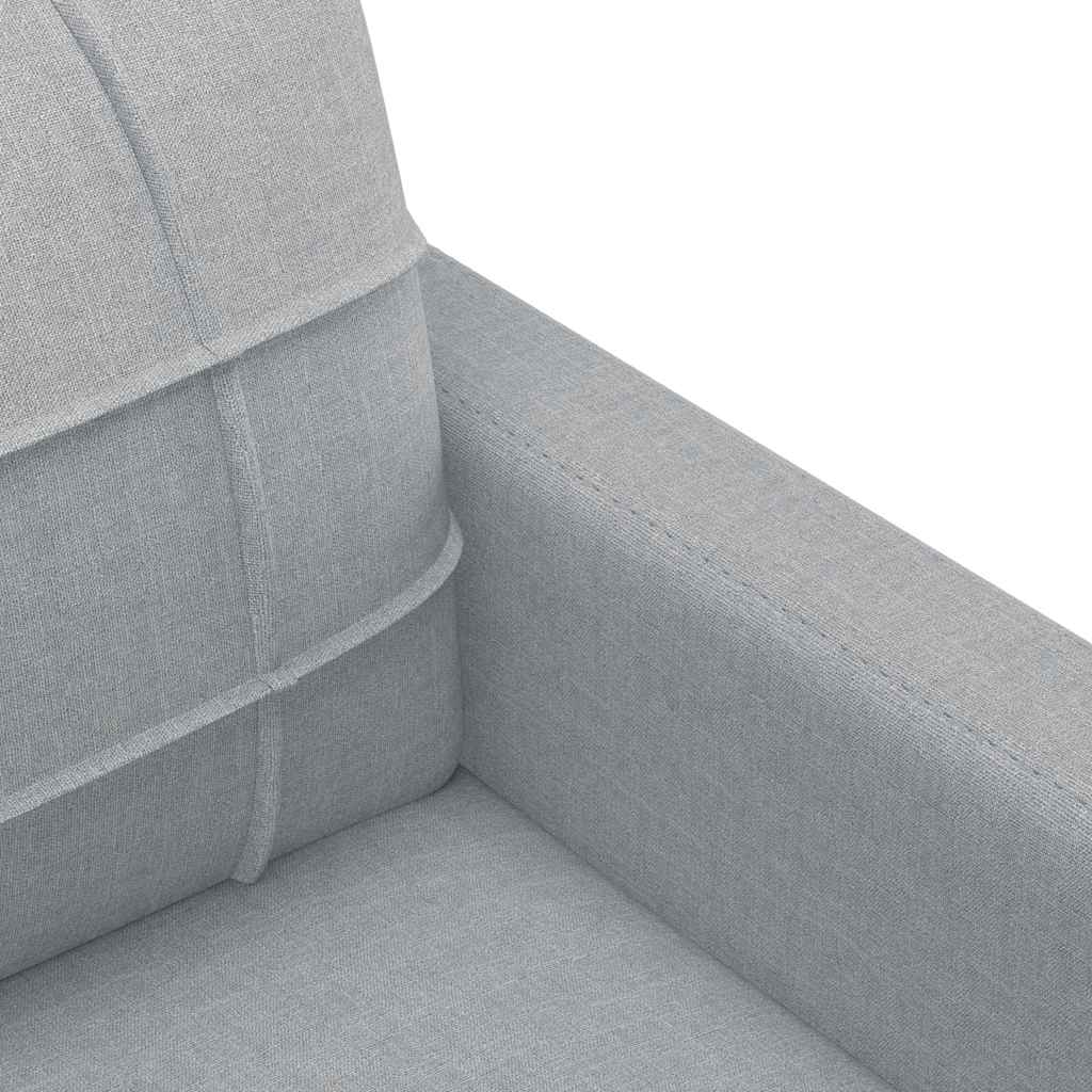 Canapé à 3 places Gris clair 180 cm Tissu - XIOS