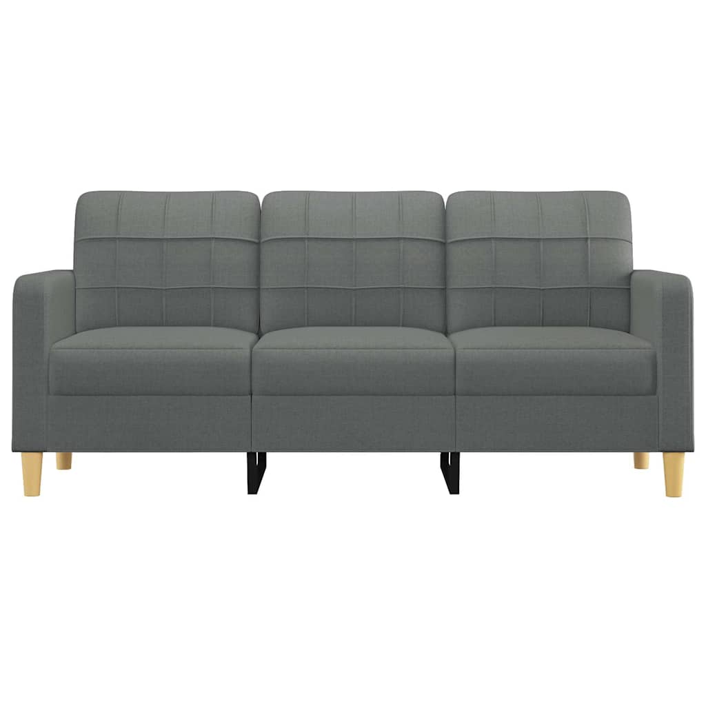 Canapé à 3 places Gris foncé 180 cm Tissu - XIOS