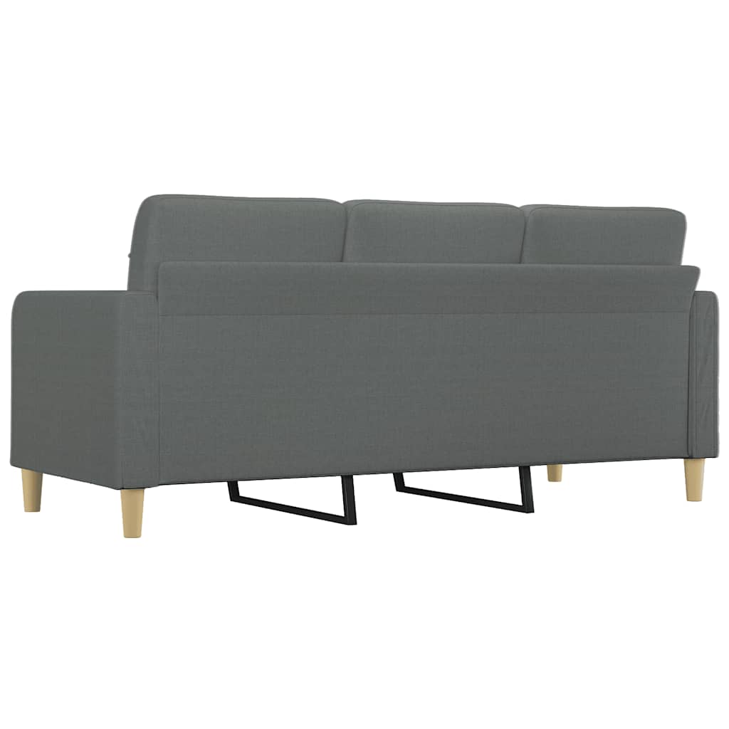 Canapé à 3 places Gris foncé 180 cm Tissu - XIOS