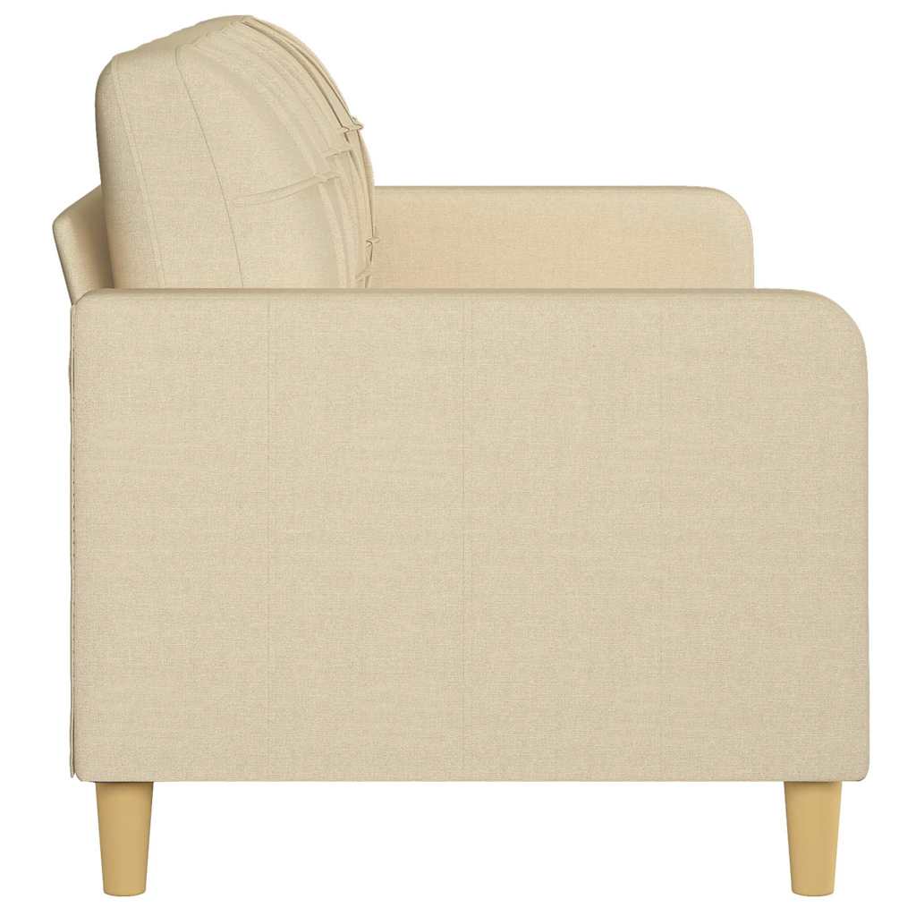 Canapé à 3 places Crème 180 cm Tissu - XIOS