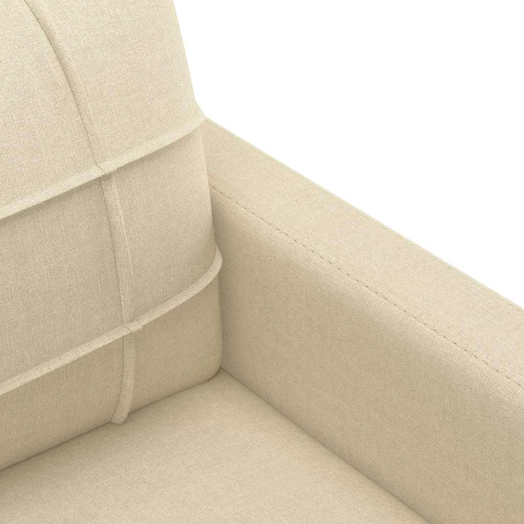 Canapé à 3 places Crème 180 cm Tissu - XIOS