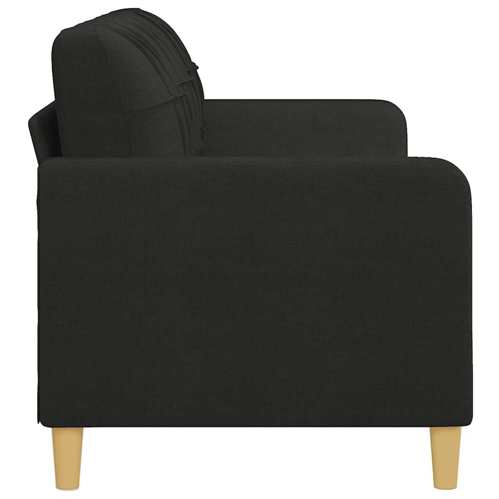 Canapé à 3 places Noir 180 cm Tissu - XIOS