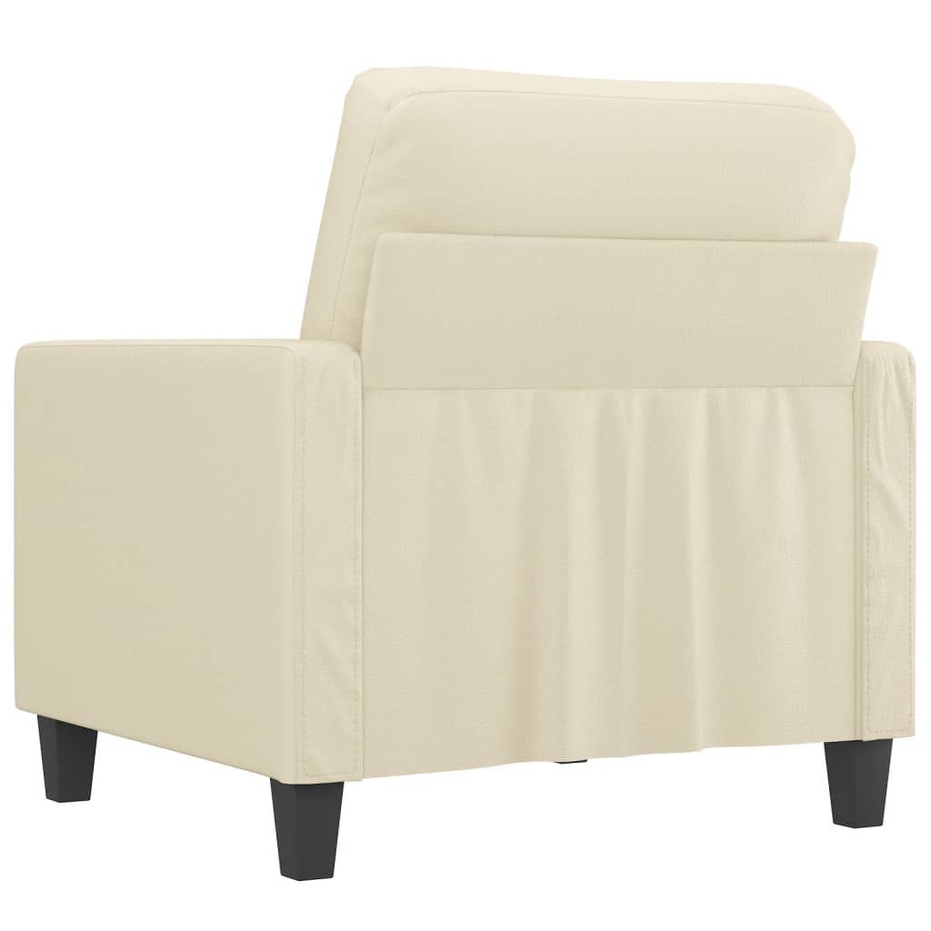 Fauteuil Crème 60 cm Similicuir - XIOS