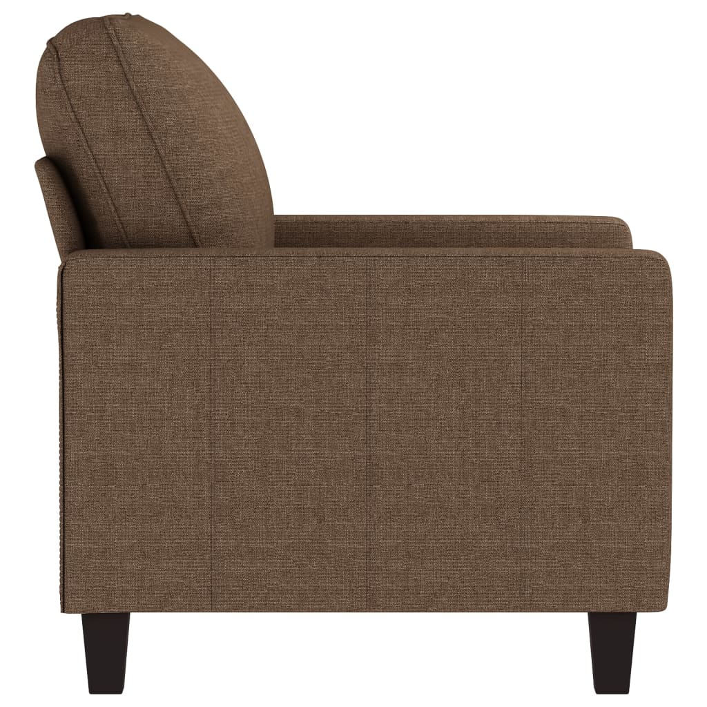 Fauteuil Marron 60 cm Tissu - XIOS