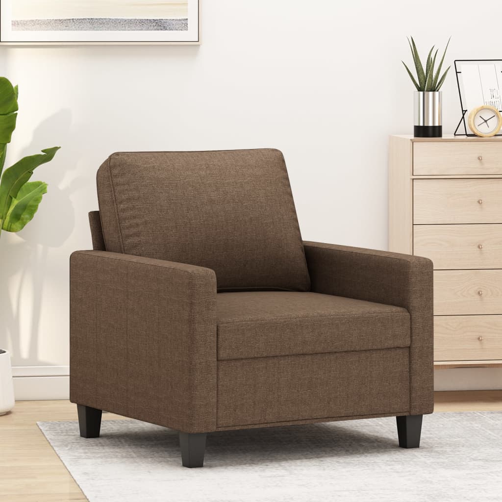 Fauteuil Marron 60 cm Tissu - XIOS