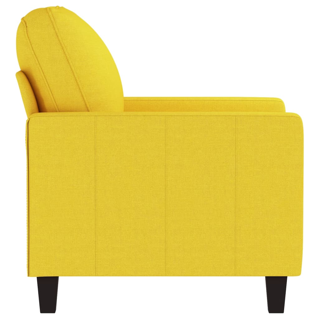 Fauteuil Jaune clair 60 cm Tissu - XIOS