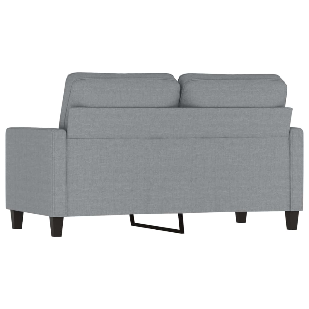 Canapé à 2 places Gris clair 120 cm Tissu - XIOS