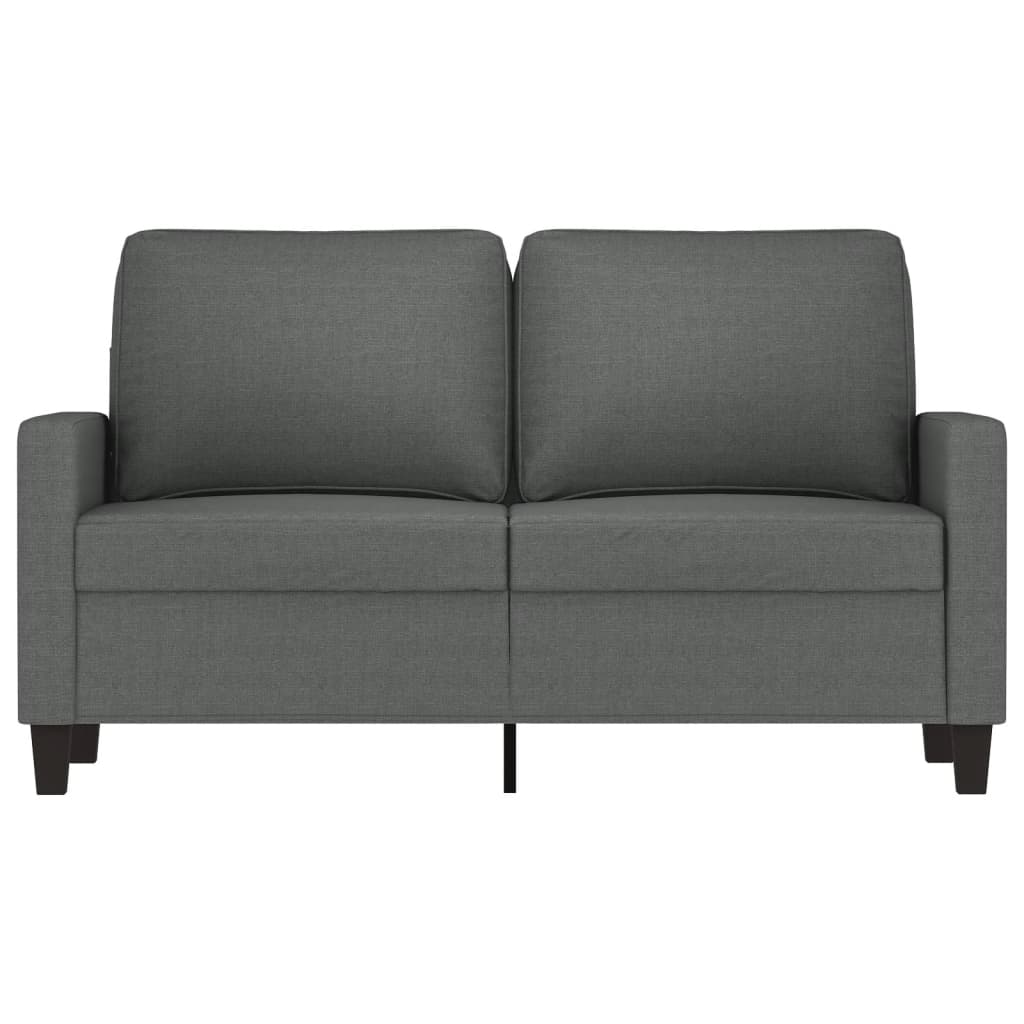 Canapé à 2 places Gris foncé 120 cm Tissu - XIOS