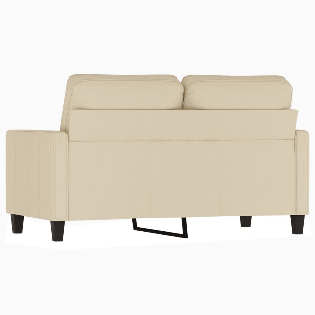 Canapé à 2 places Crème 120 cm Tissu - XIOS