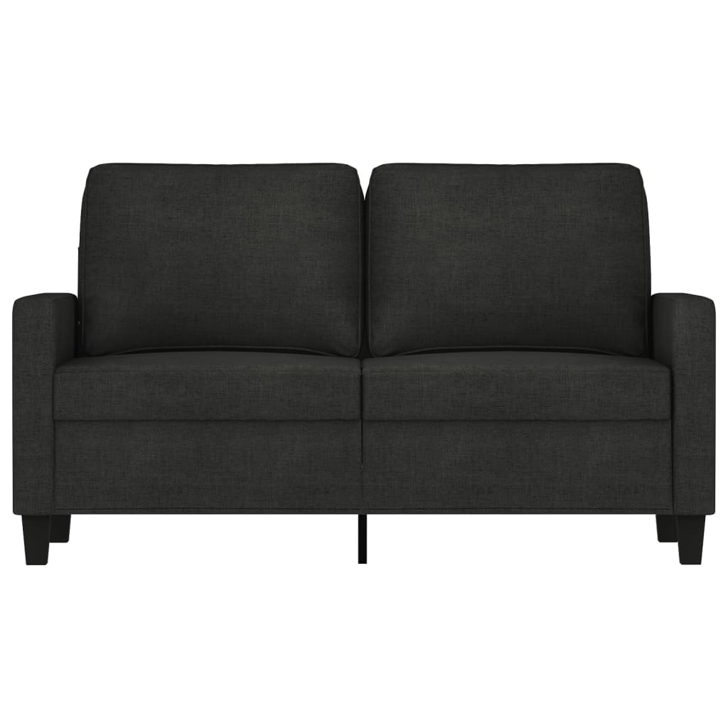Canapé à 2 places Noir 120 cm Tissu - XIOS