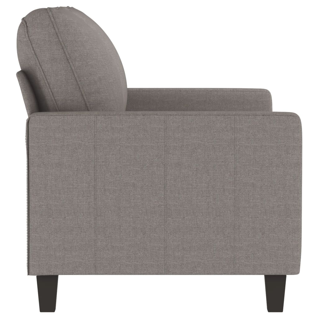Canapé à 2 places Taupe 120 cm Tissu - XIOS