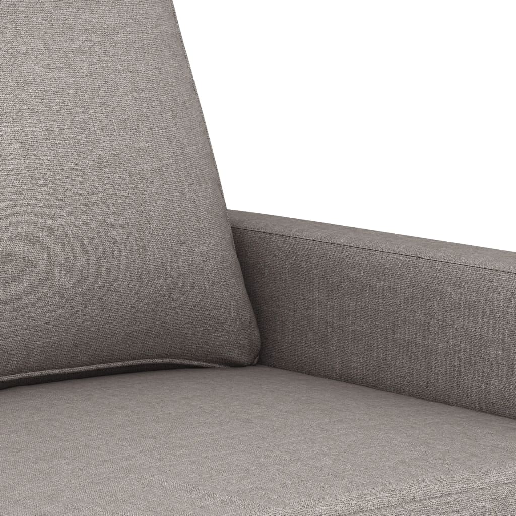 Canapé à 2 places Taupe 120 cm Tissu - XIOS