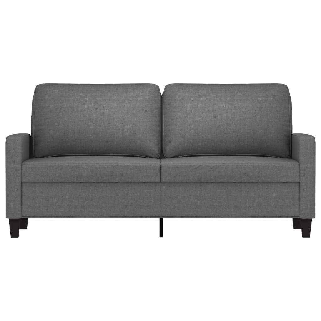 Canapé à 2 places Gris foncé 140 cm Tissu - XIOS