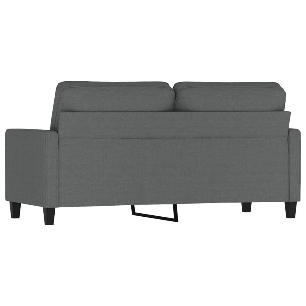 Canapé à 2 places Gris foncé 140 cm Tissu - XIOS