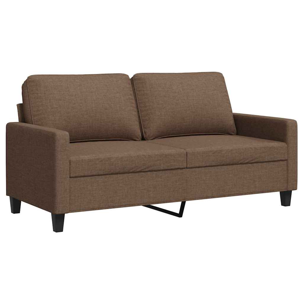 Canapé à 2 places Marron 140 cm Tissu - XIOS