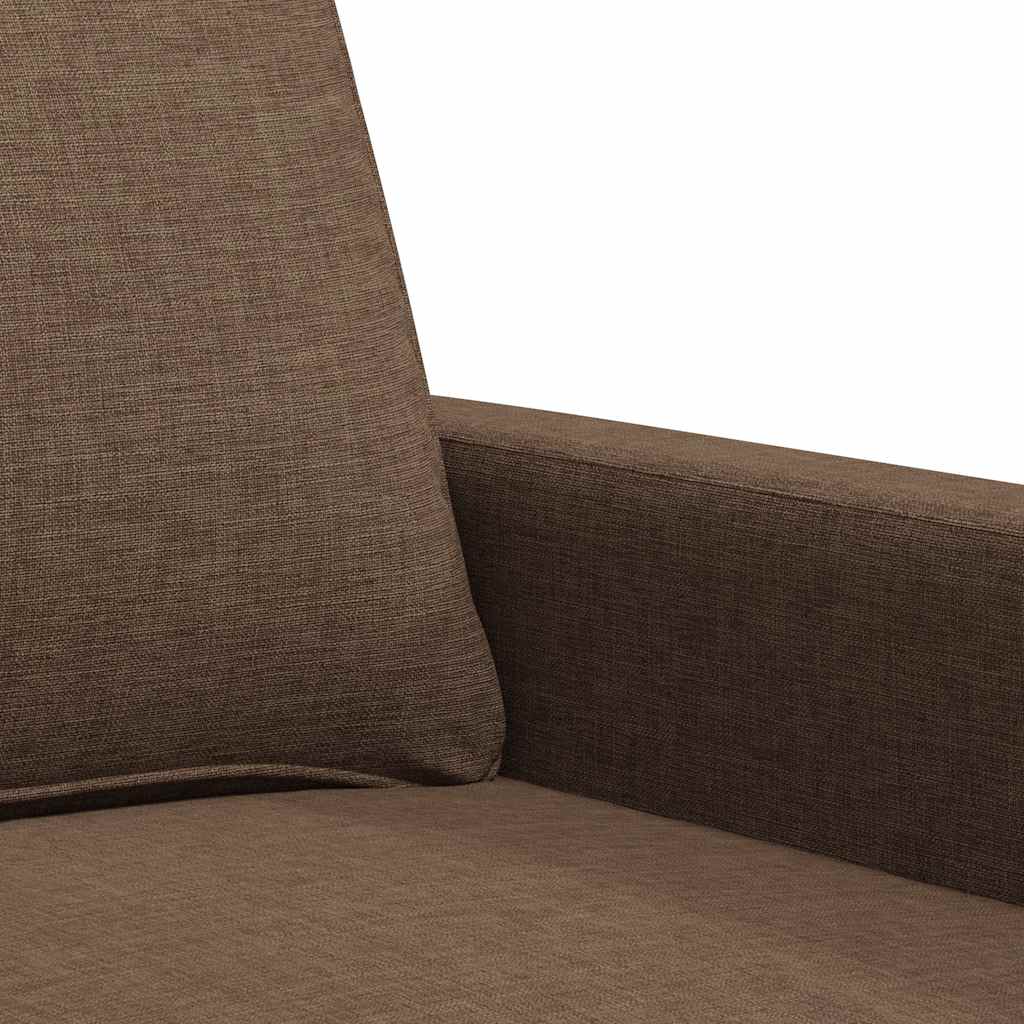 Canapé à 2 places Marron 140 cm Tissu - XIOS
