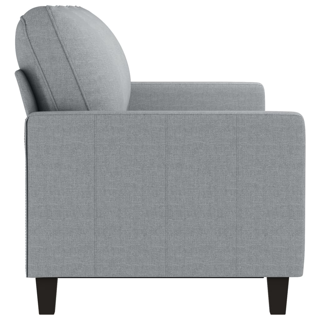 Canapé à 3 places Gris clair 180 cm Tissu - XIOS