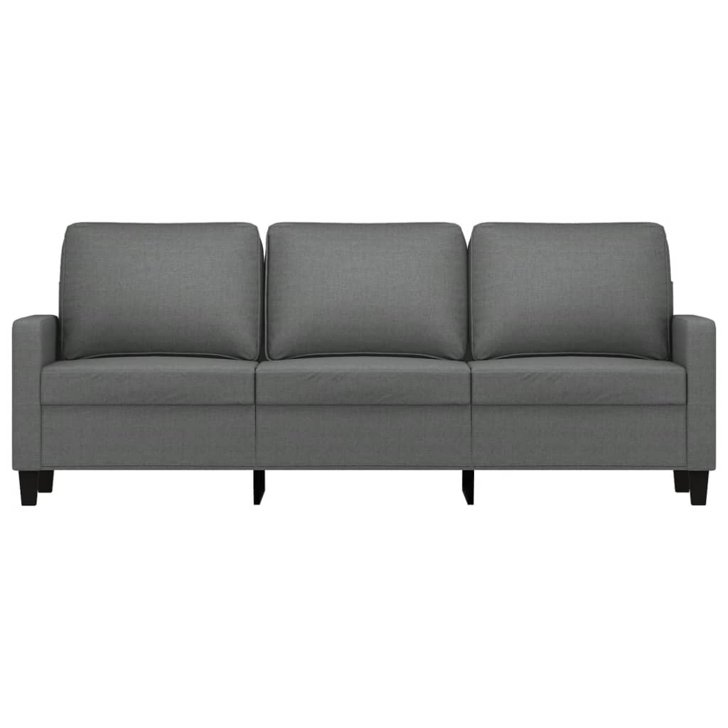 Canapé à 3 places Gris foncé 180 cm Tissu - XIOS