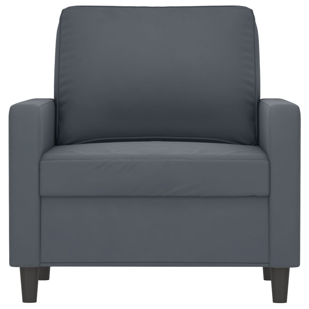 Fauteuil Gris foncé 60 cm Velours - XIOS