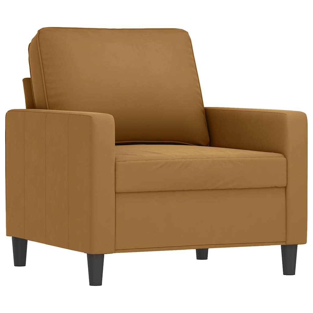 Fauteuil Marron 60 cm Velours - XIOS