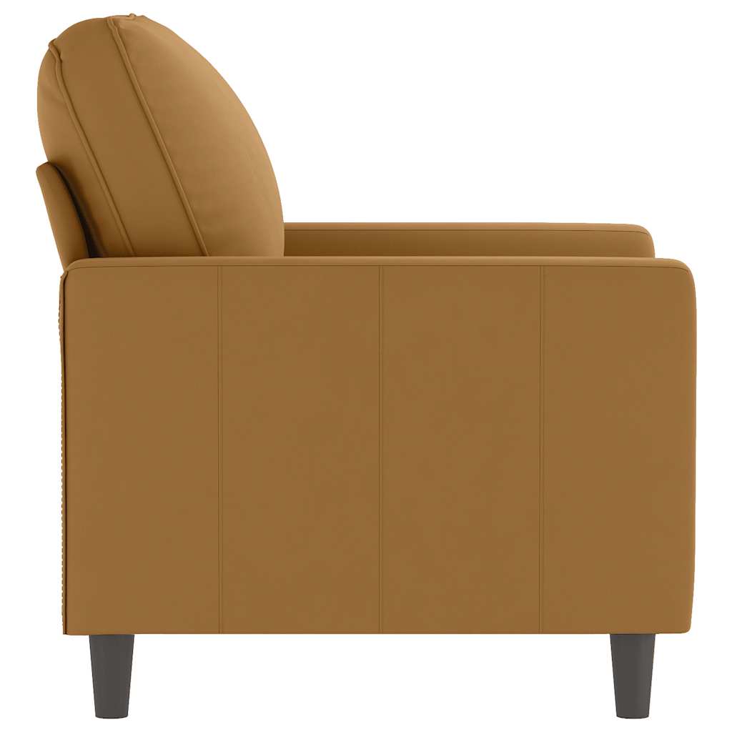 Fauteuil Marron 60 cm Velours - XIOS