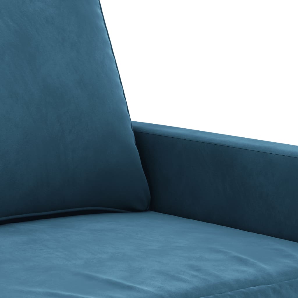 Fauteuil Bleu 60 cm Velours - XIOS
