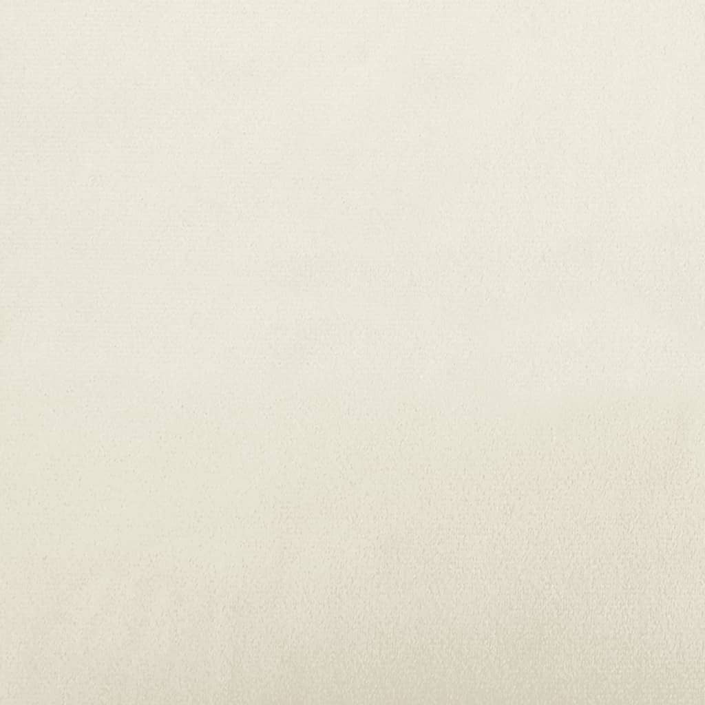 Canapé à 2 places Crème 120 cm Velours - XIOS