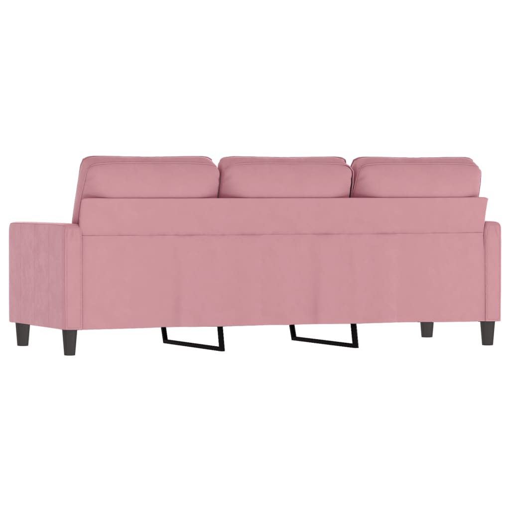 Canapé à 3 places Rose 180 cm Velours - XIOS