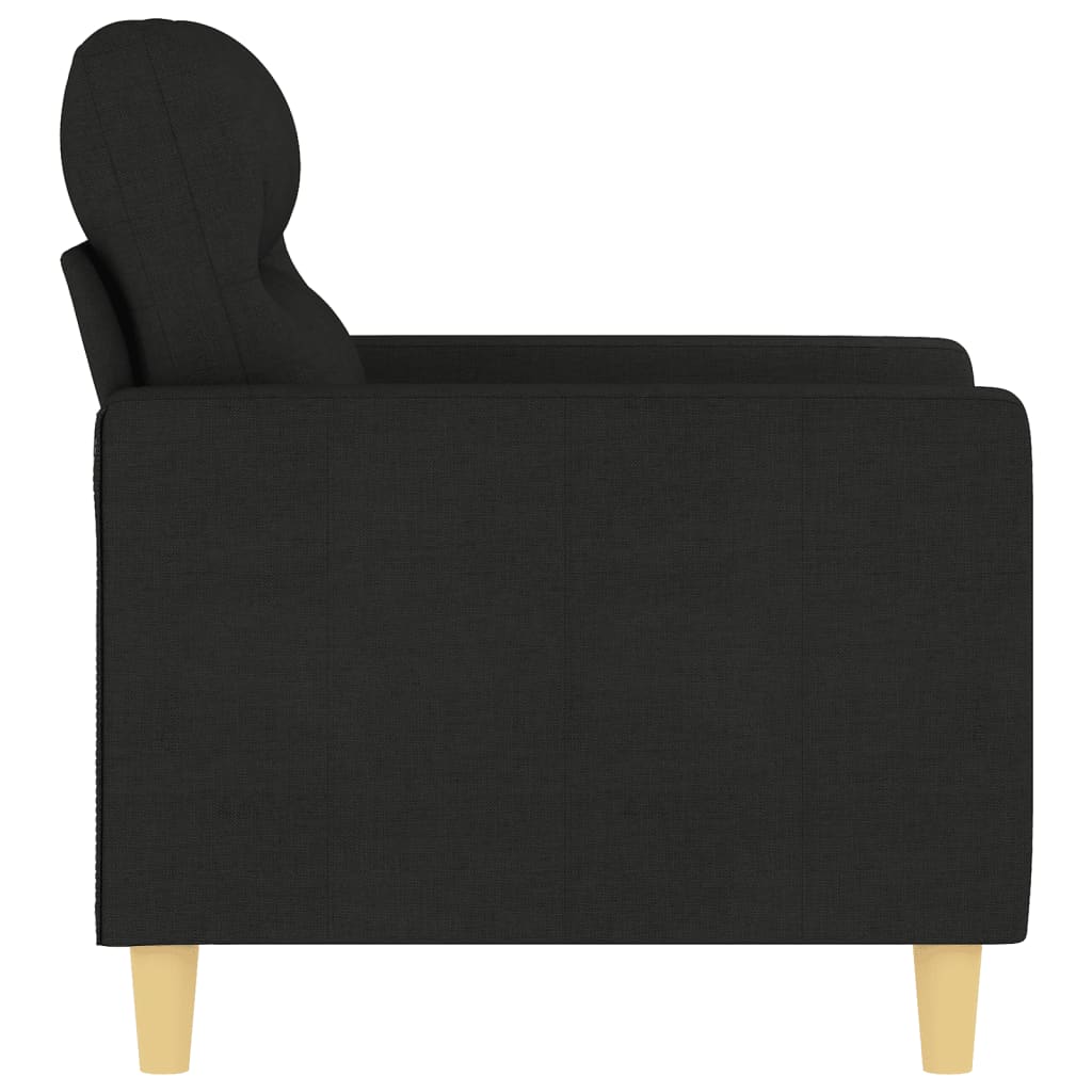 Fauteuil Noir 60 cm Tissu - XIOS