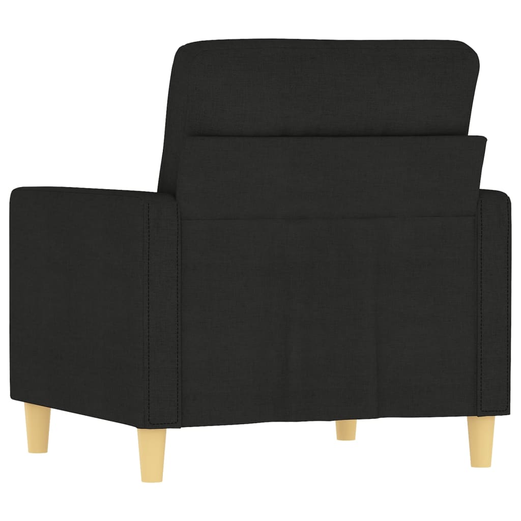Fauteuil Noir 60 cm Tissu - XIOS