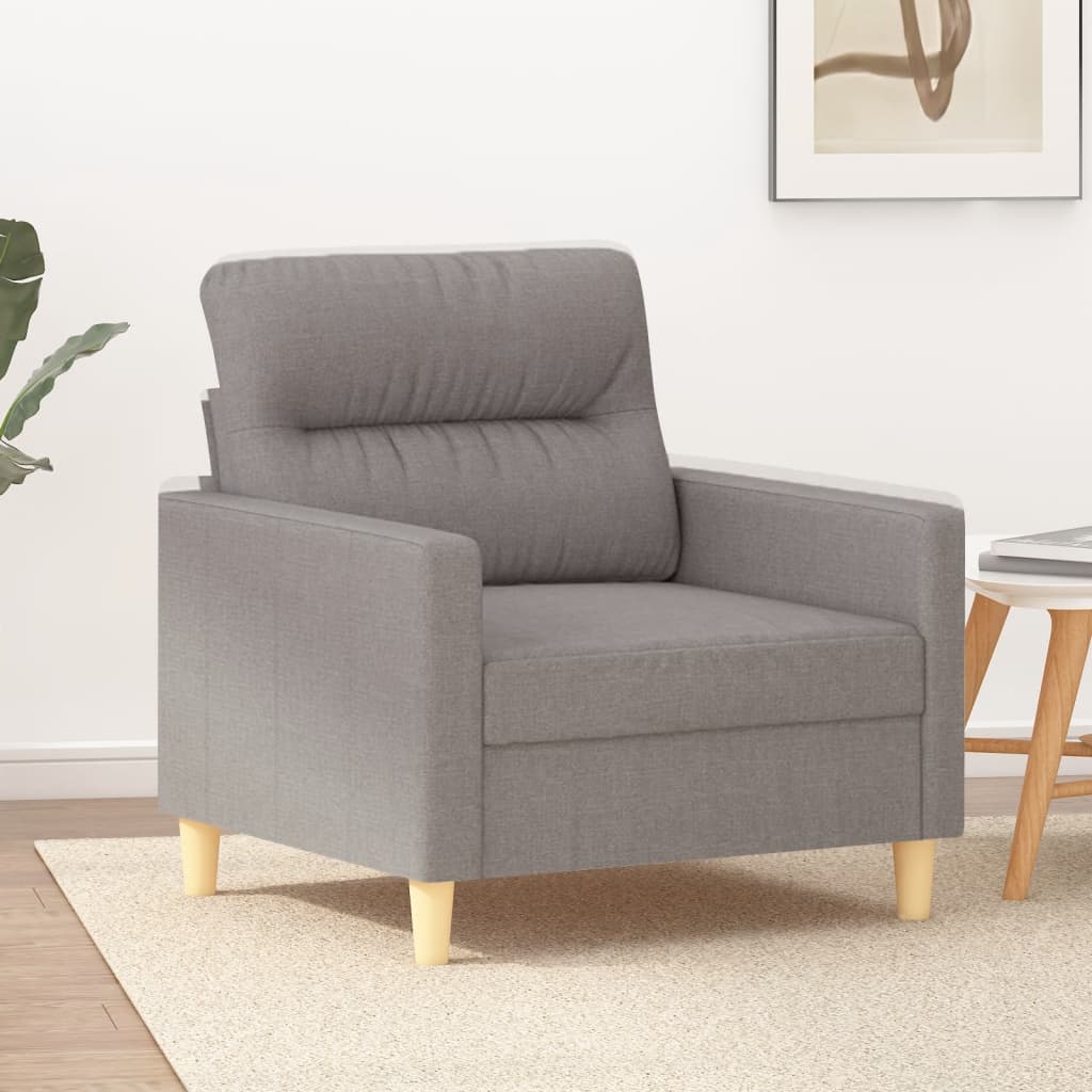 Fauteuil Taupe 60 cm Tissu - XIOS