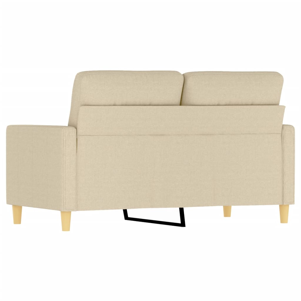 Canapé à 2 places Crème 120 cm Tissu - XIOS