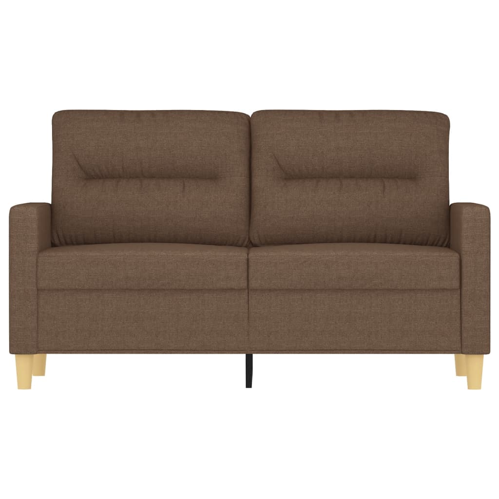 Canapé à 2 places Marron 120 cm Tissu - XIOS