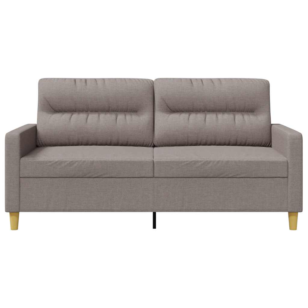 Canapé à 2 places Taupe 140 cm Tissu - XIOS