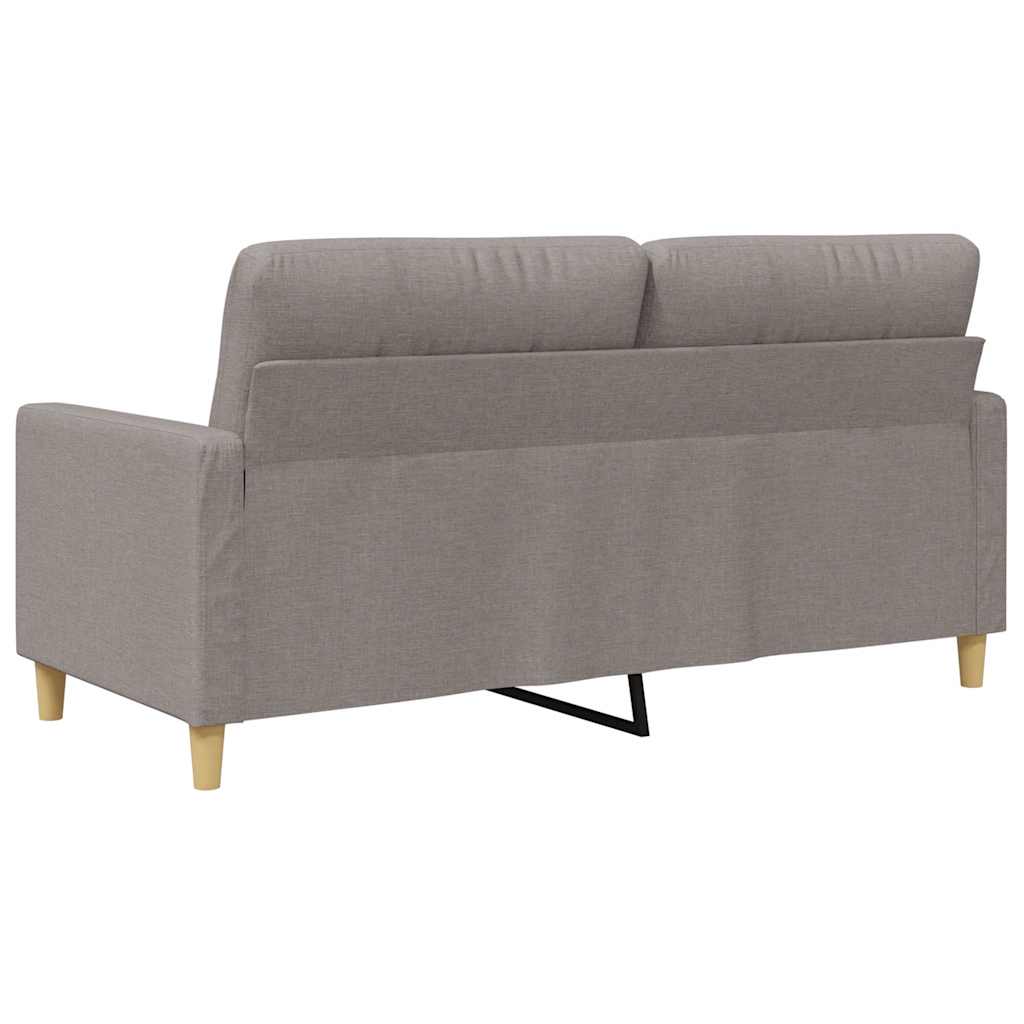 Canapé à 2 places Taupe 140 cm Tissu - XIOS