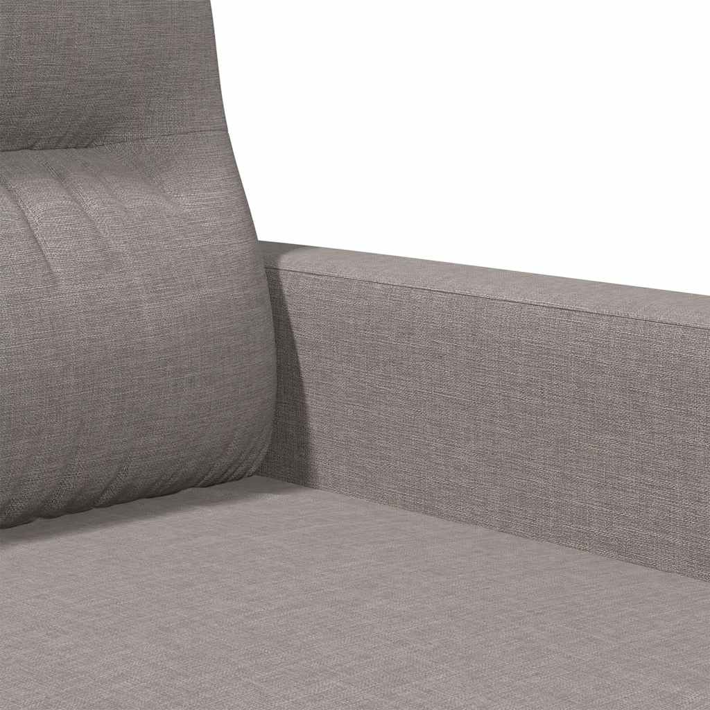 Canapé à 2 places Taupe 140 cm Tissu - XIOS