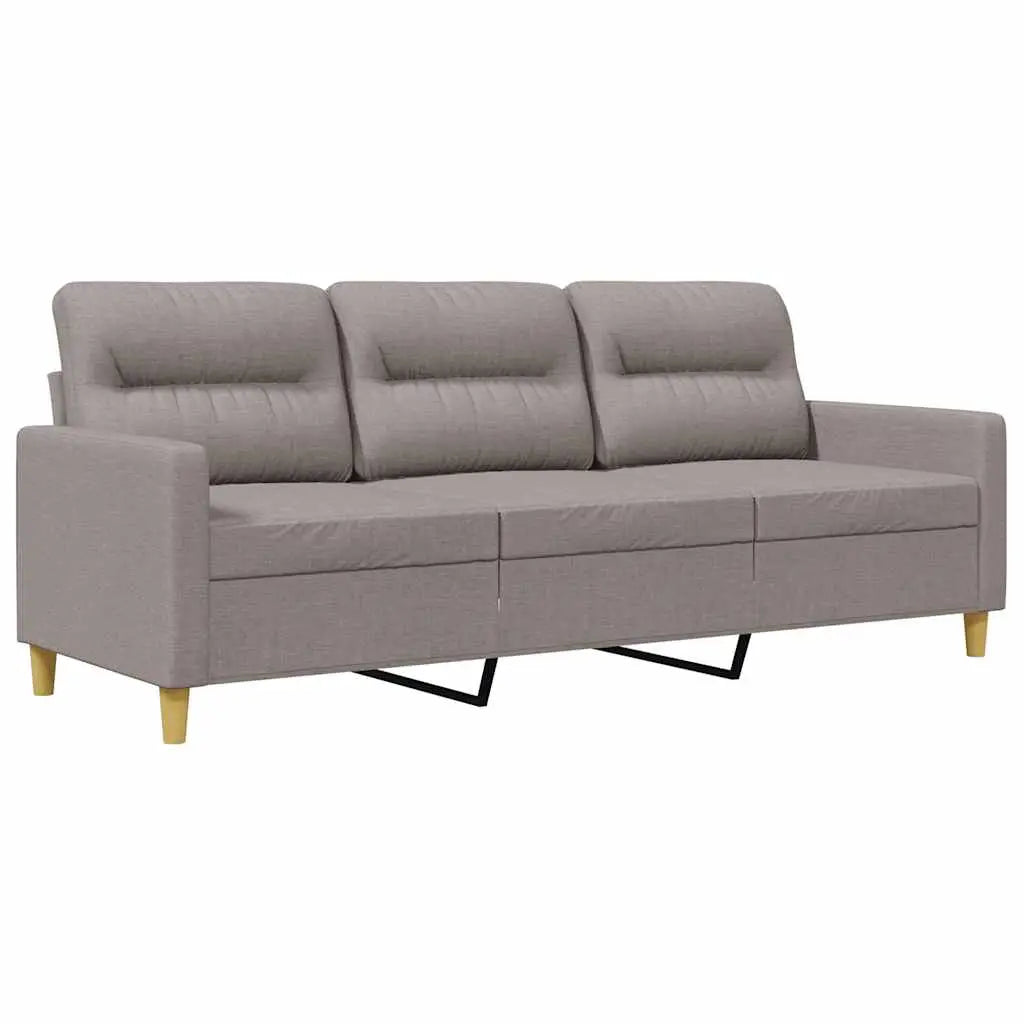 Canapé à 3 places Taupe 180 cm Tissu - XIOS