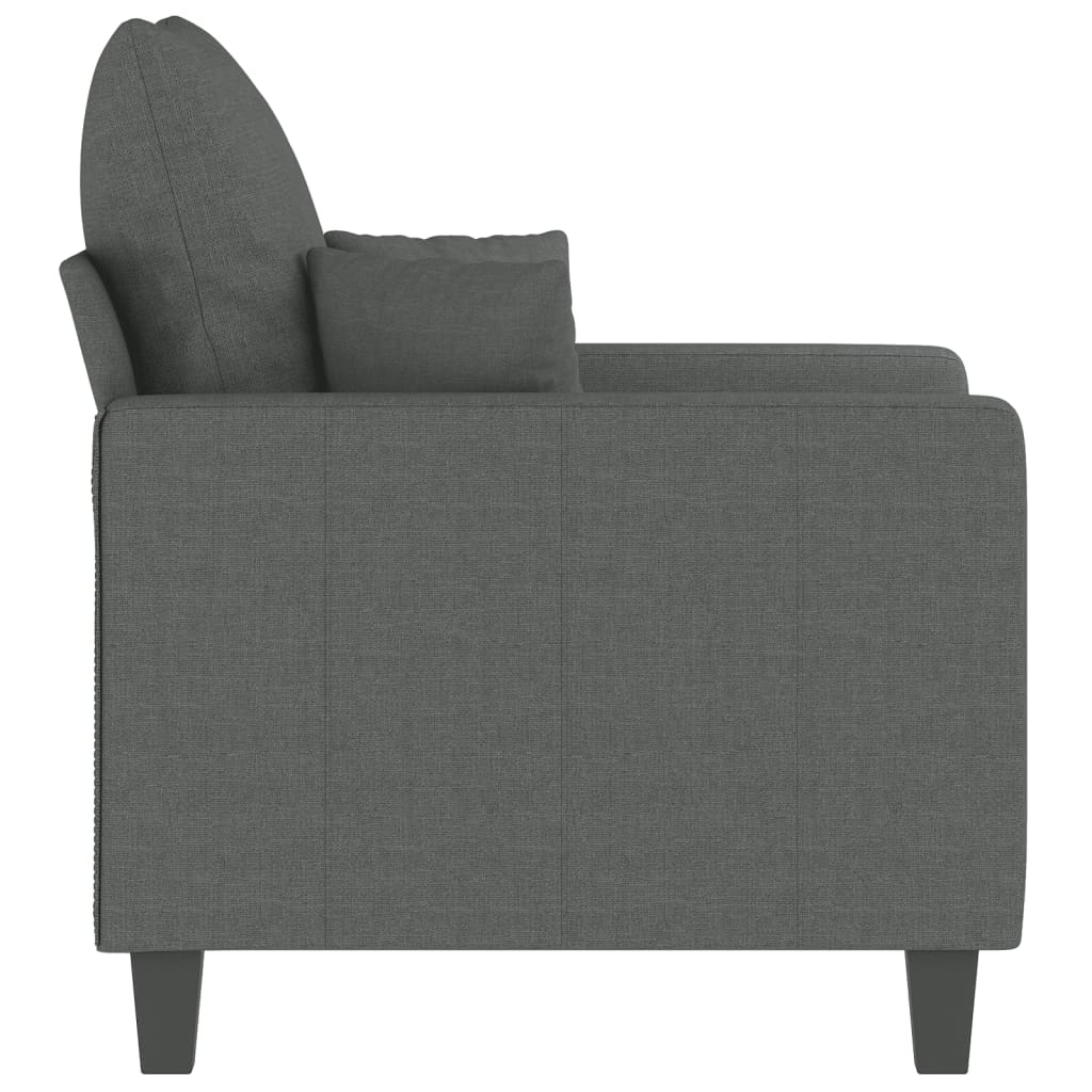 Fauteuil Gris foncé 60 cm Tissu - XIOS