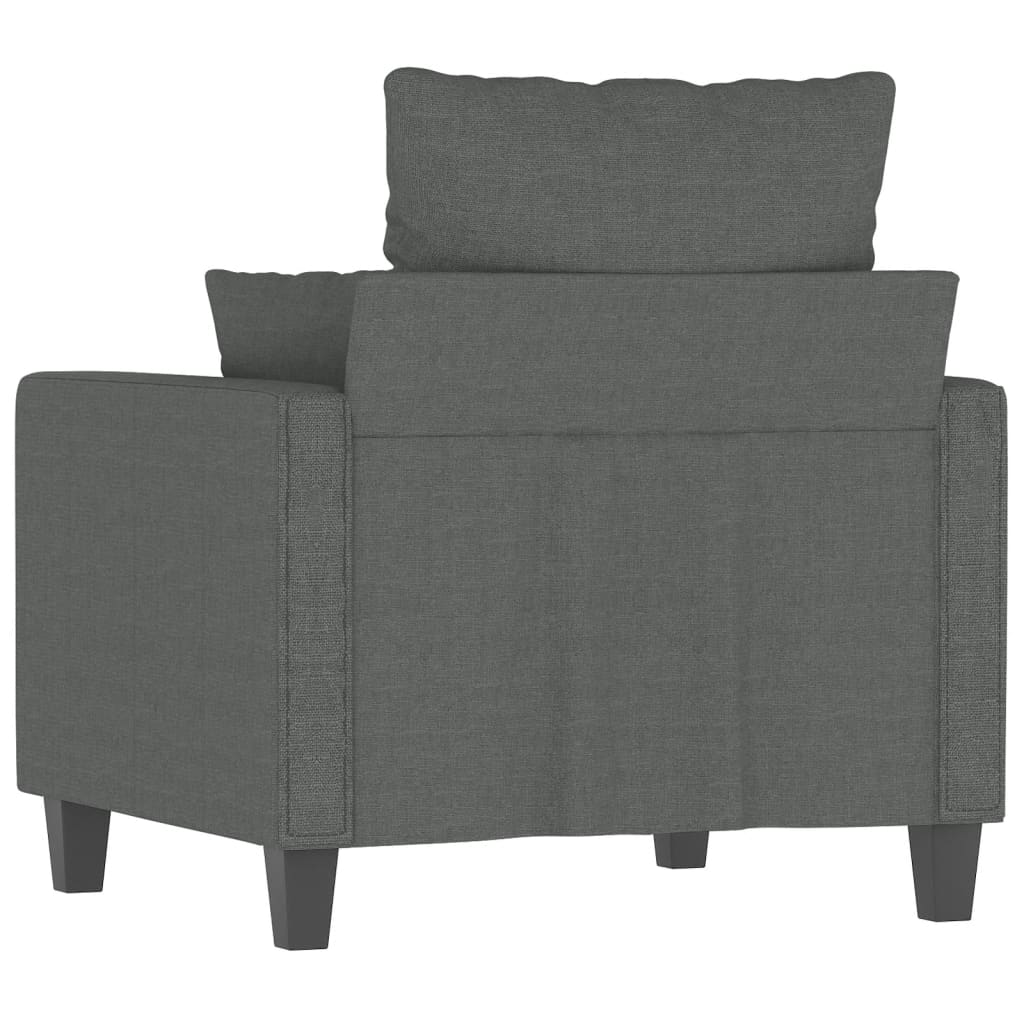 Fauteuil Gris foncé 60 cm Tissu - XIOS