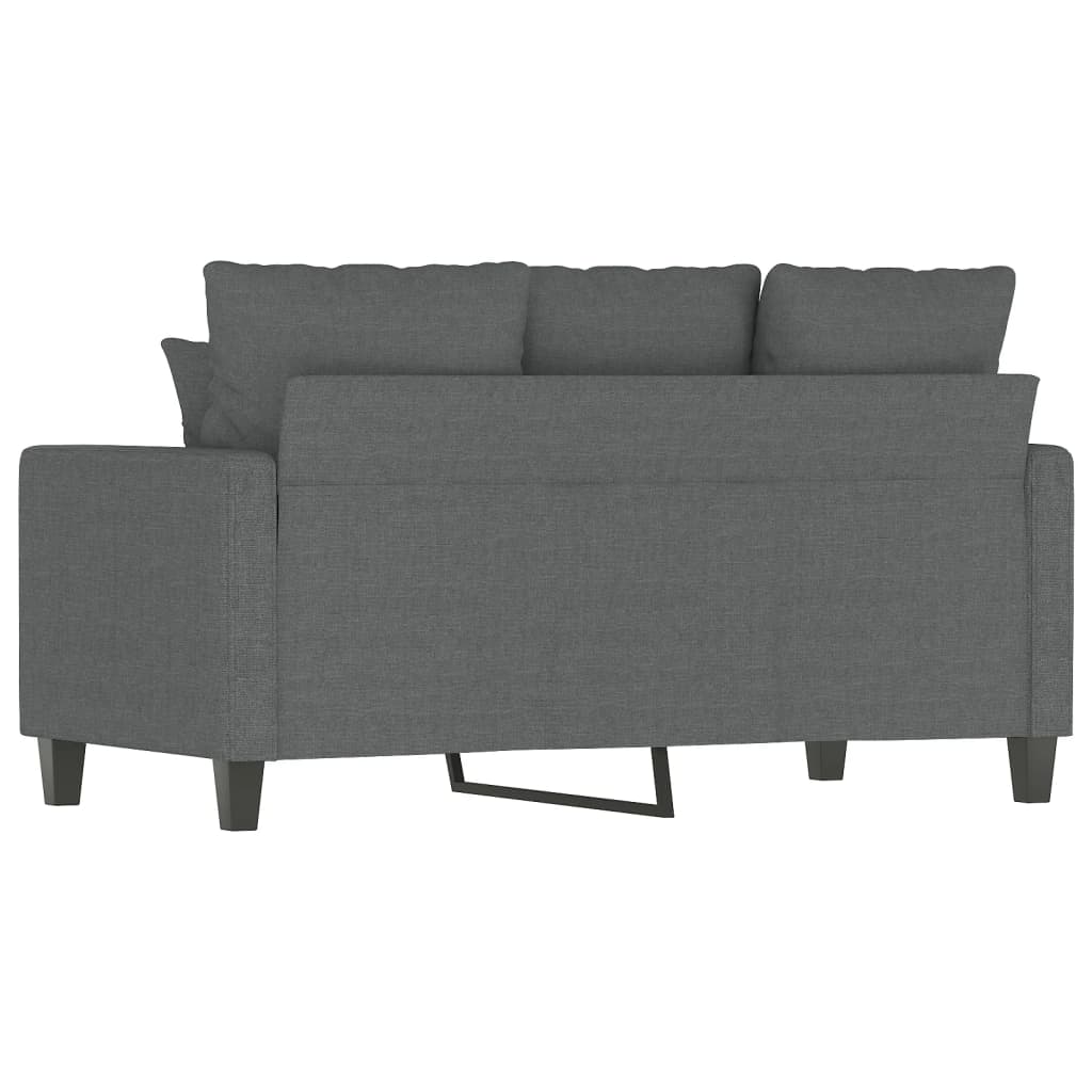 Canapé à 2 places Gris foncé 120 cm Tissu - XIOS