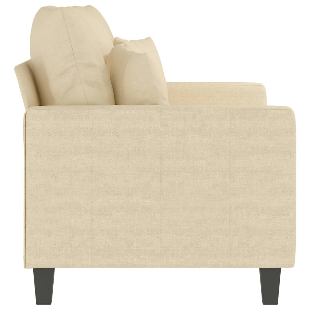Canapé à 2 places Crème 120 cm Tissu - XIOS