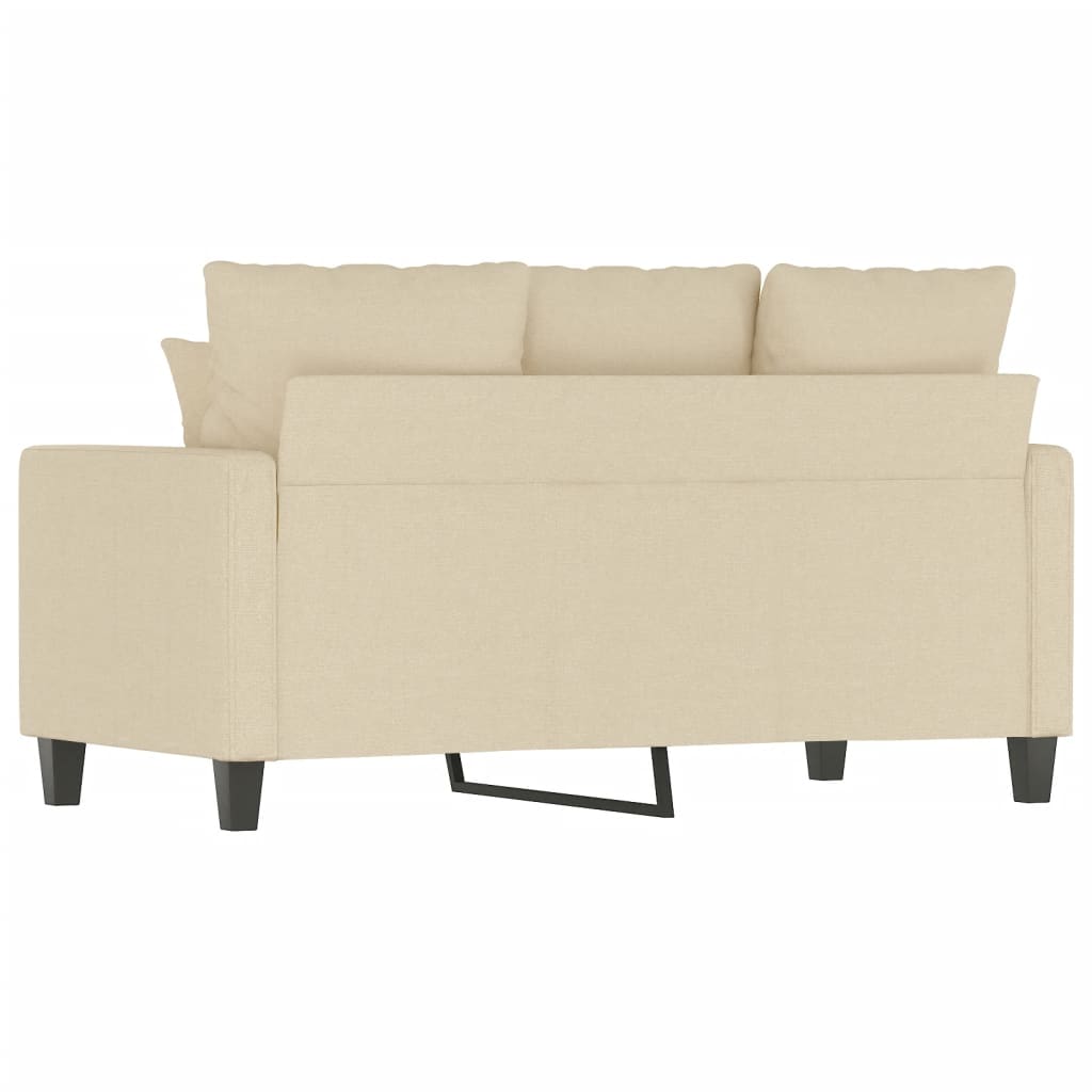 Canapé à 2 places Crème 120 cm Tissu - XIOS